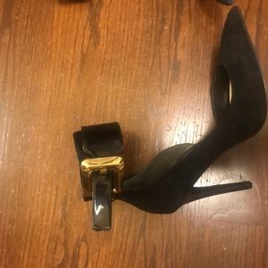 Guess gold buckle heels